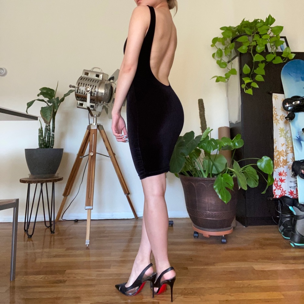 American Apparel Velvet Bodycon Dress